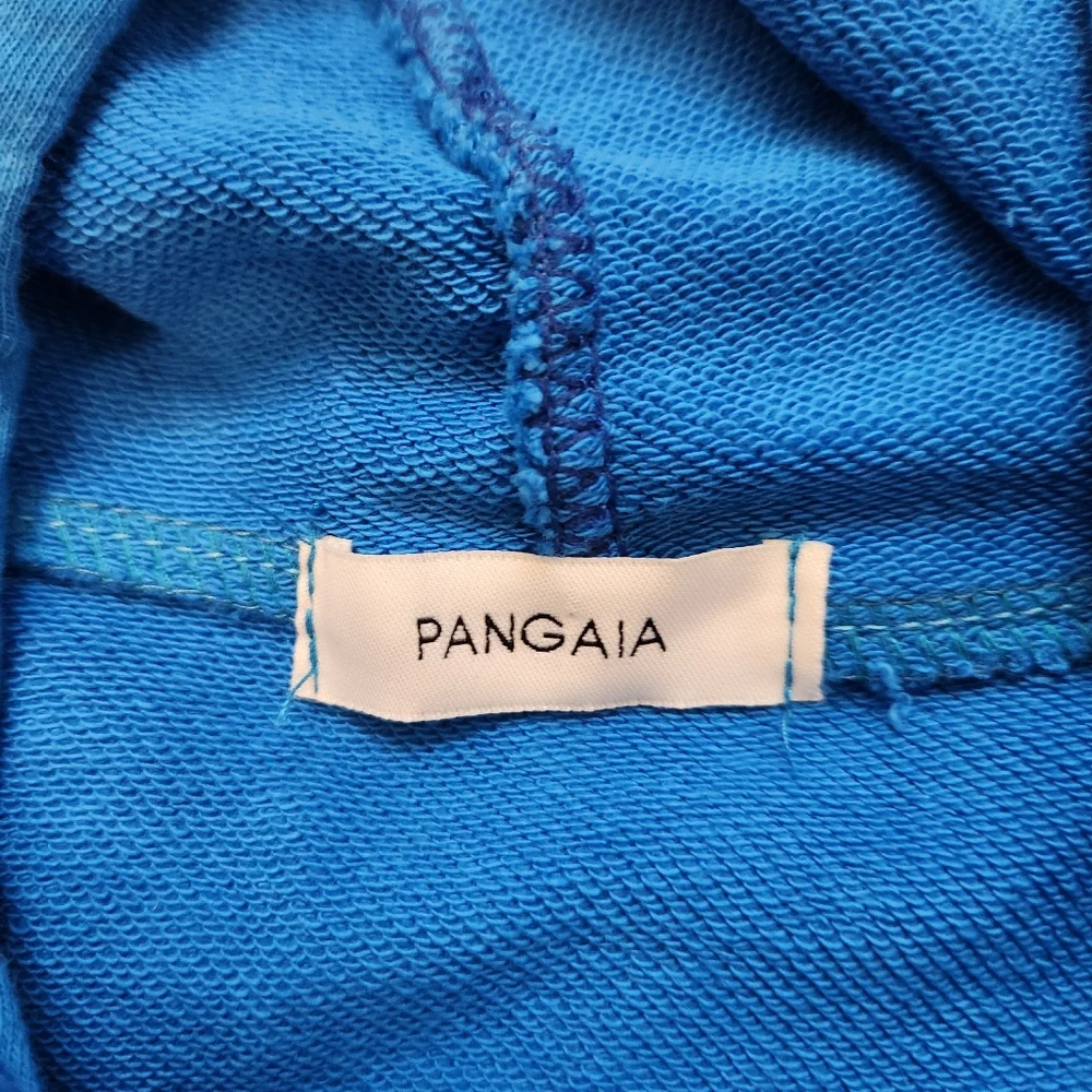 Pangaia X Haroshi BE@RBRICK Recycled Cotton Hoodie Cobalt Blue Unisex - Picture 5 of 13